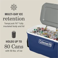 Nevera Portátil Con Ruedas Capacidad 94 Litros Ideal Para Camping Y Playa