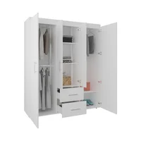 Closet Bariloche Eco 150 177.9X150.3X50.4 Rta Blanco Mqz