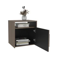 Mesa De Noche Bigaf 54.1X52X42.3 Rta Milan/Wengue