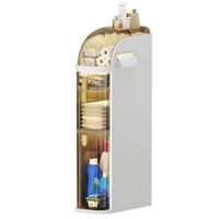 Organizador Plastico de Baño Estante Torre 3 Niveles Vertical Color Blanco