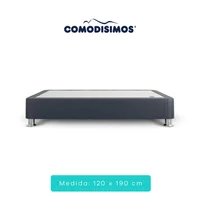 Base Cama Essensial Gris Semidoble 120x190 Comodisimos