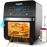 Horno Eléctrico y Freidora de Aire Nuwave Brio 15.5 L con Parrilla Libre de PFAS y 100 Preajustes