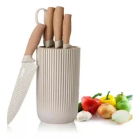 Juego de Cuchillos en Acero Inoxidable X6 piezas Beige