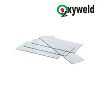 Vidrio Claro Rectangular para Careta Soldar / 10 Unidades
