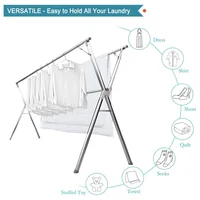 Tendedero Plegable para Ropa JAUREE Resistente y Portátil