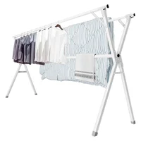 Tendedero Plegable JAUREE de 95 Pulgadas Resistente con 3 Barras Retráctiles