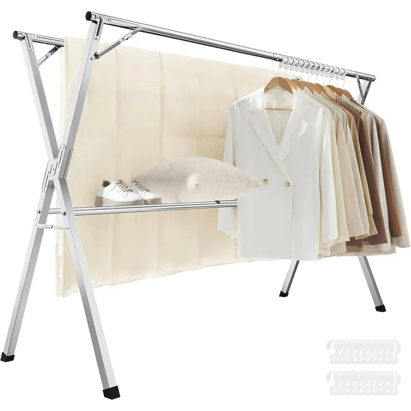 Tendedero Extensible Plegable de Acero Inoxidable para Secado de Ropa ...