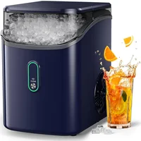 Máquina para Hacer Hielo Silonn Producción de 15 kg/día con Hielo Masticable y Autolimpieza