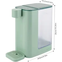 Dispensador de Agua Caliente Instantáneo de 3L con 5 Temperaturas Ajustables y Bloqueo de Seguridad