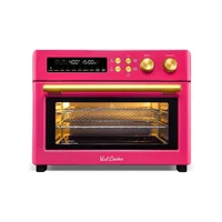 Horno Tostador VAL CUCINA con Freidora de Aire 10 en 1 Edición Happy Pink
