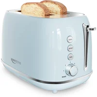 Tostadora Retro REDMOND Acero Inoxidable de 2 Rebanadas con 6 Niveles de Tostado