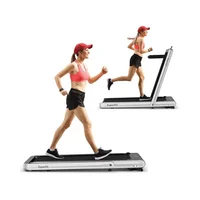 Gymax Caminadora Plegable GYMAX 2 en 1 Potencia y Conectividad