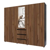 Closet Covalt 200X230X50 Cm Café Wengue