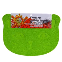 Tapete sintetico para mascotas estilo kitty verde colmascotas