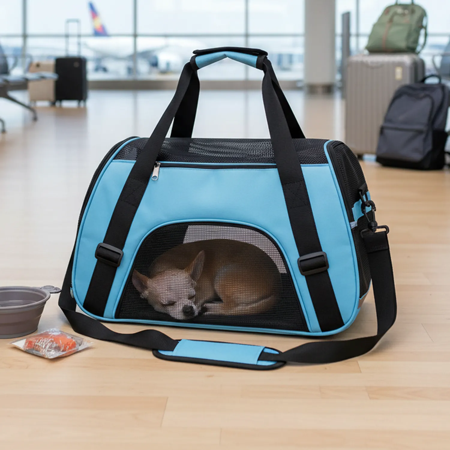 Cargador para Mascotas Talla S Azul 44x20x27cm Colmascotas