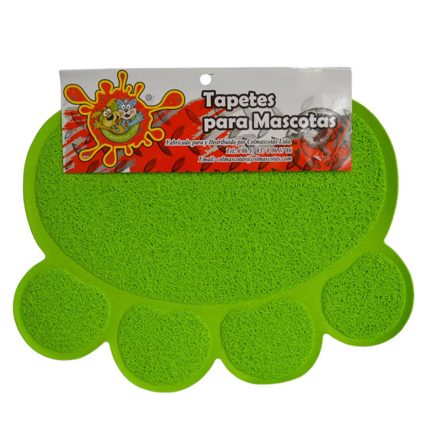 Tapete sintetico para mascotas estilo huella verde colmascotas