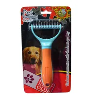 Cepillo para perro desenredador y cortanudos naranja talla l colmascotas