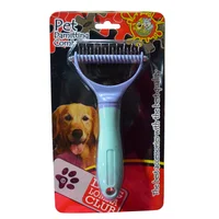 Cepillo para perro desenredador y cortanudos azul talla l colmascotas
