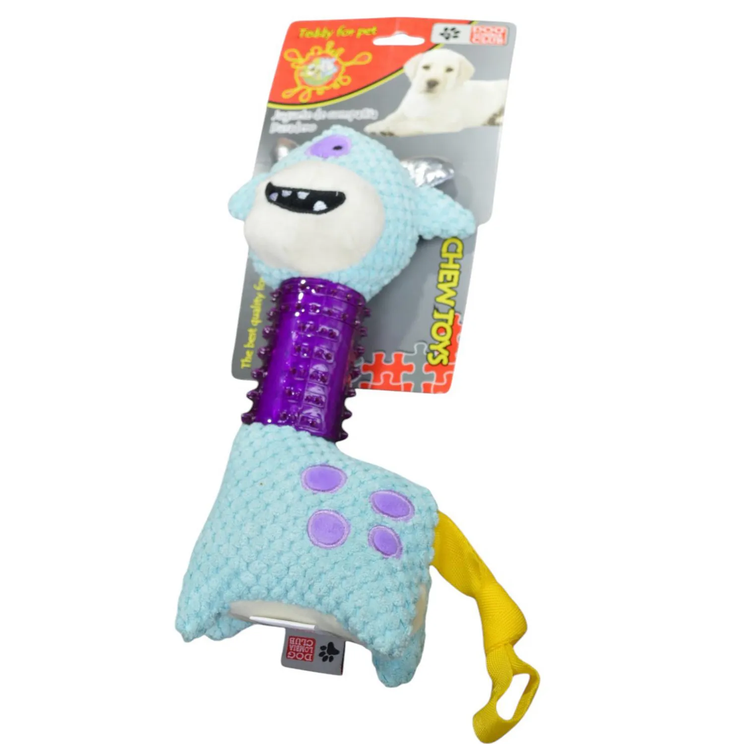 Juguete para perro peluche ciclope azul 27cm colmascotas