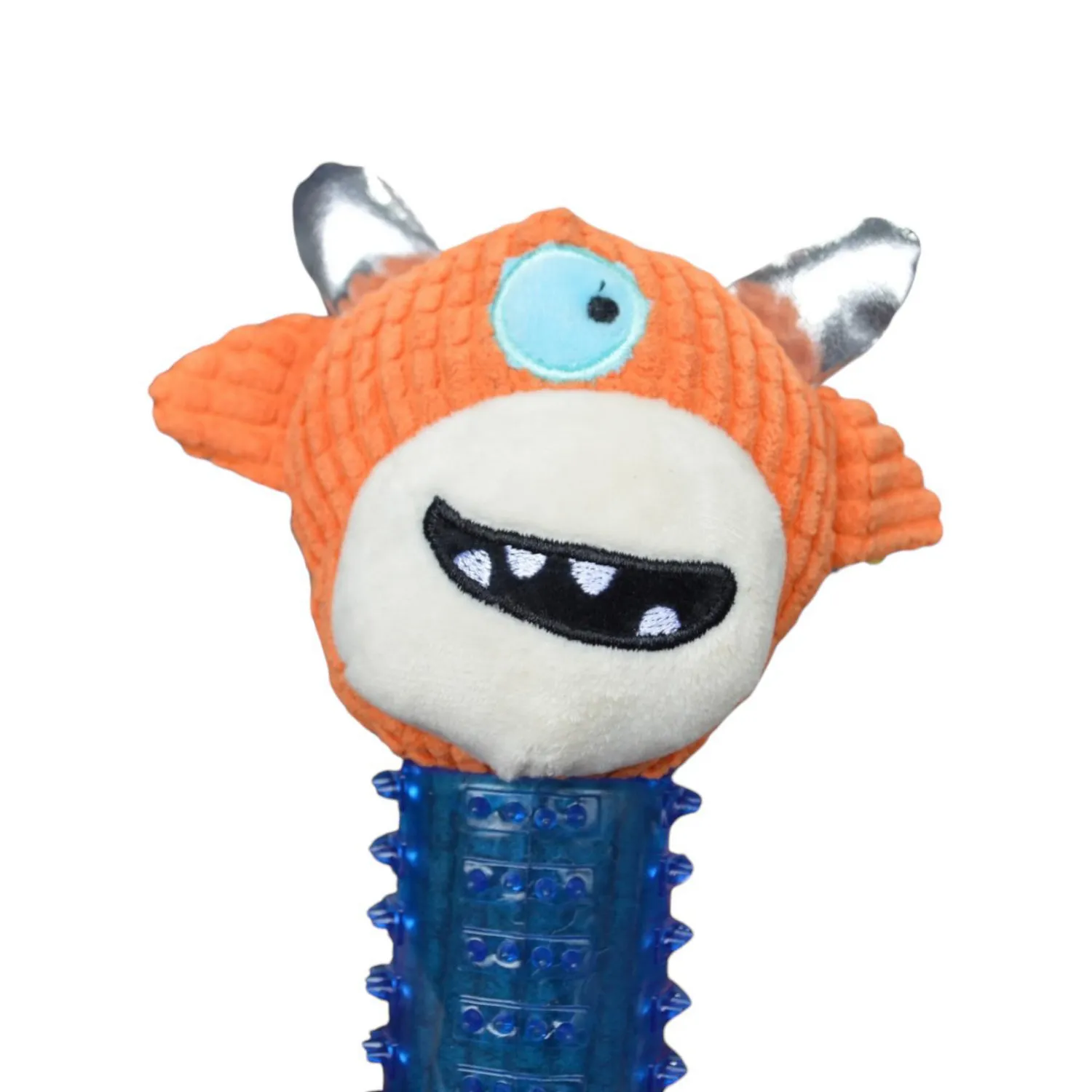 Juguete para perro peluche ciclope naranja 27cm colmascotas