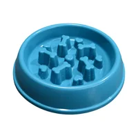 Comedero para perros ansiosos estilo huesos azul colmascotas