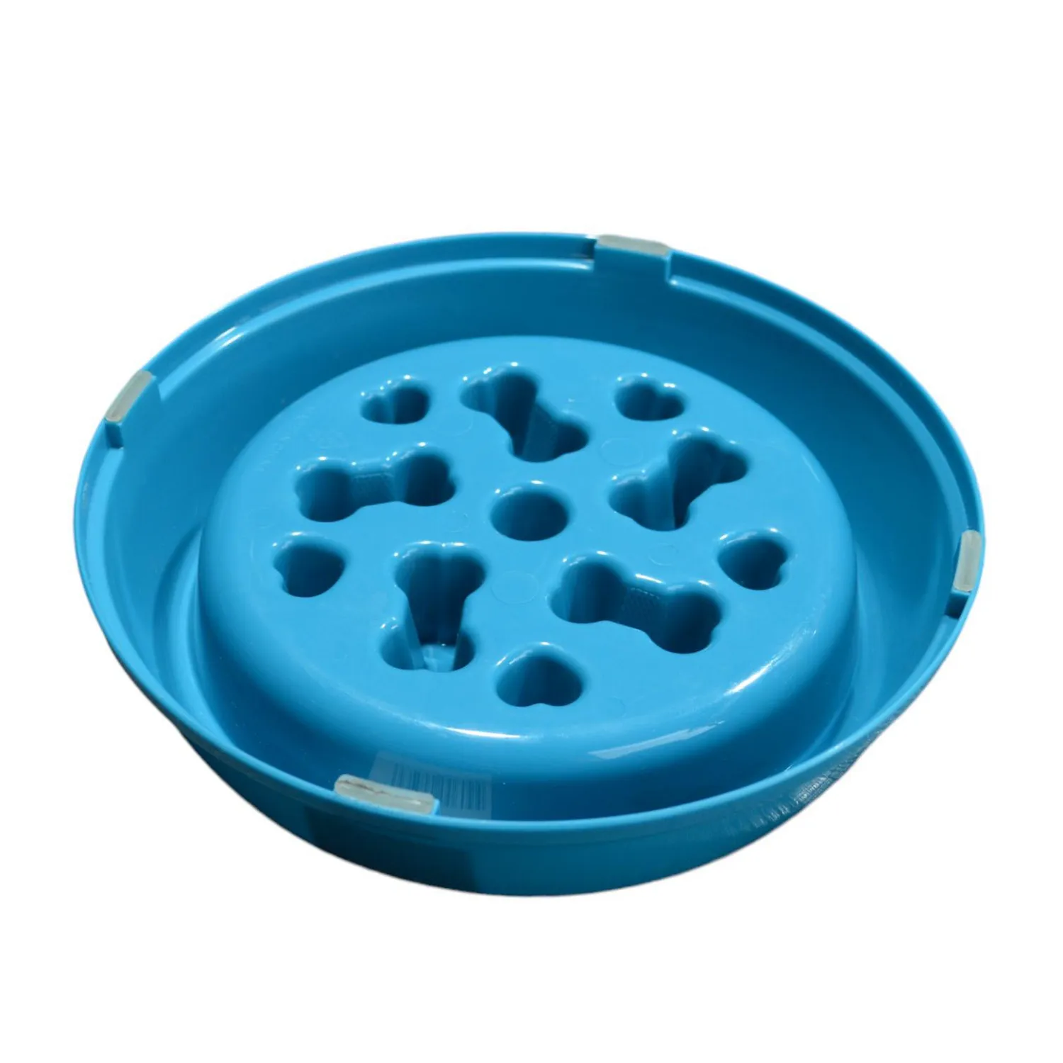 Comedero para perros ansiosos estilo huesos azul colmascotas