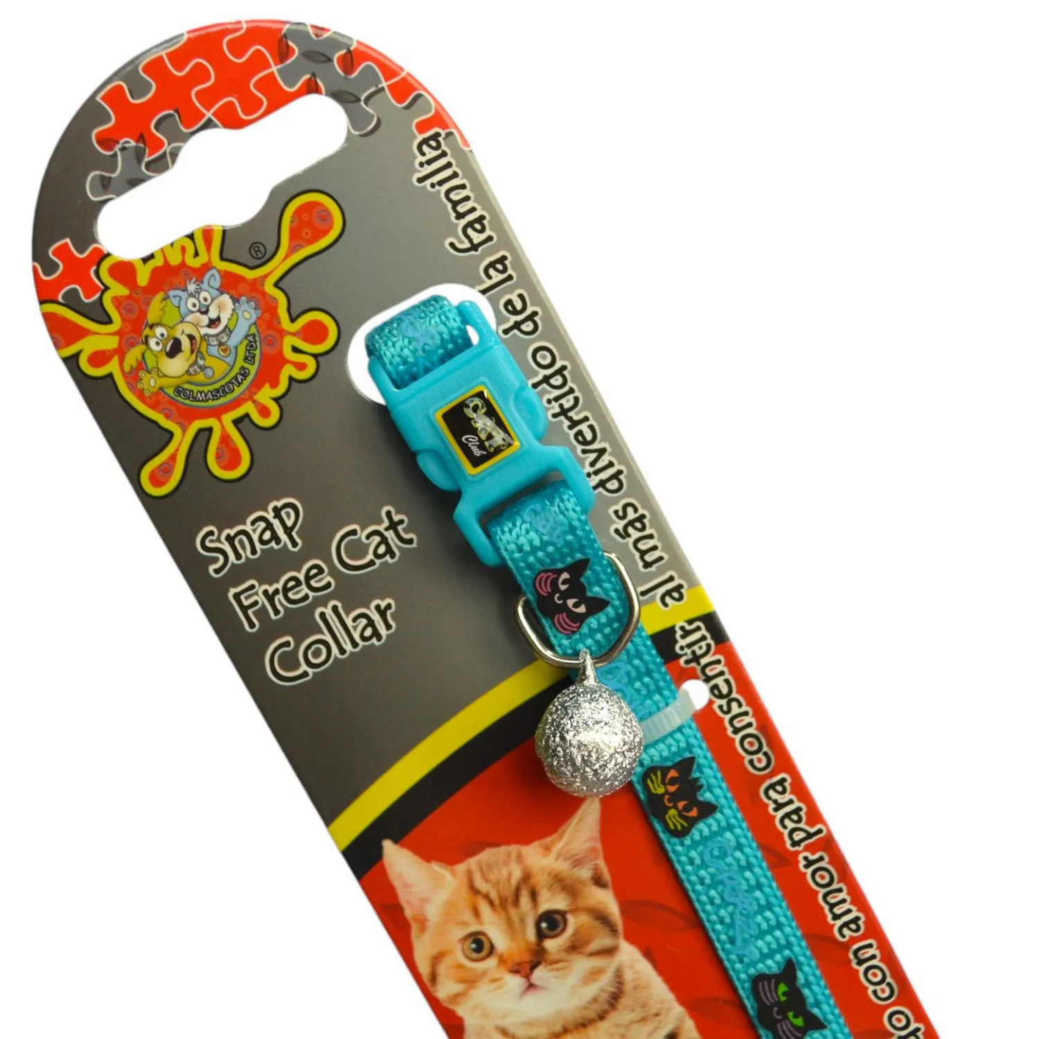 Collar para gatos happy cats azul colmascotas