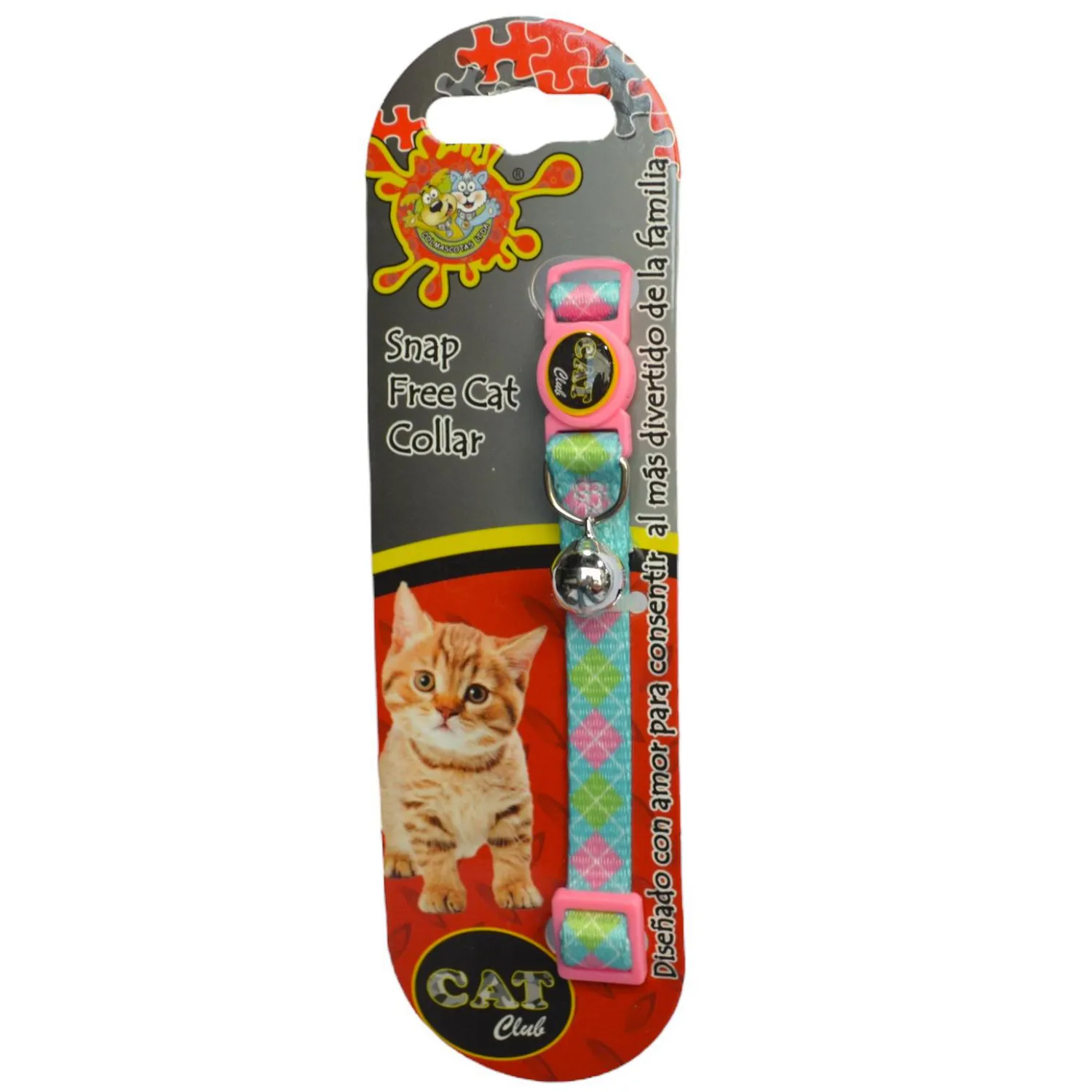 Collar para gatos cachaco rosado colmascotas