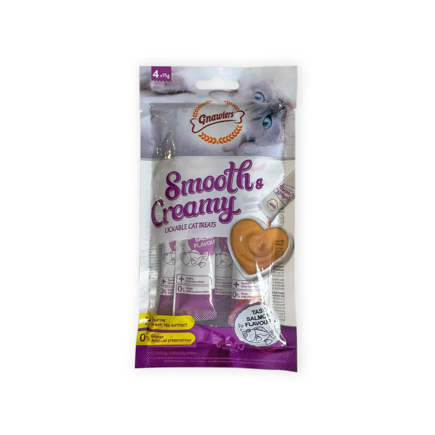 Snack para gato smooth creamy sabor a salmon 60gr 5