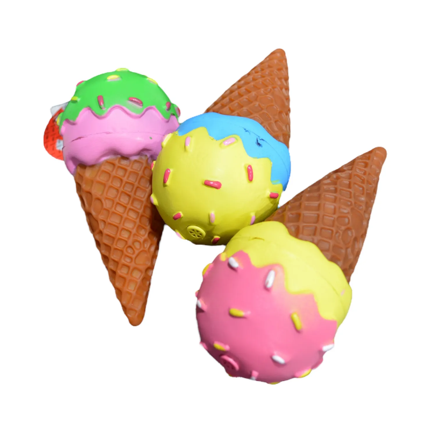 Juguete para perro vinilo cono de helado 14cm colmascotas