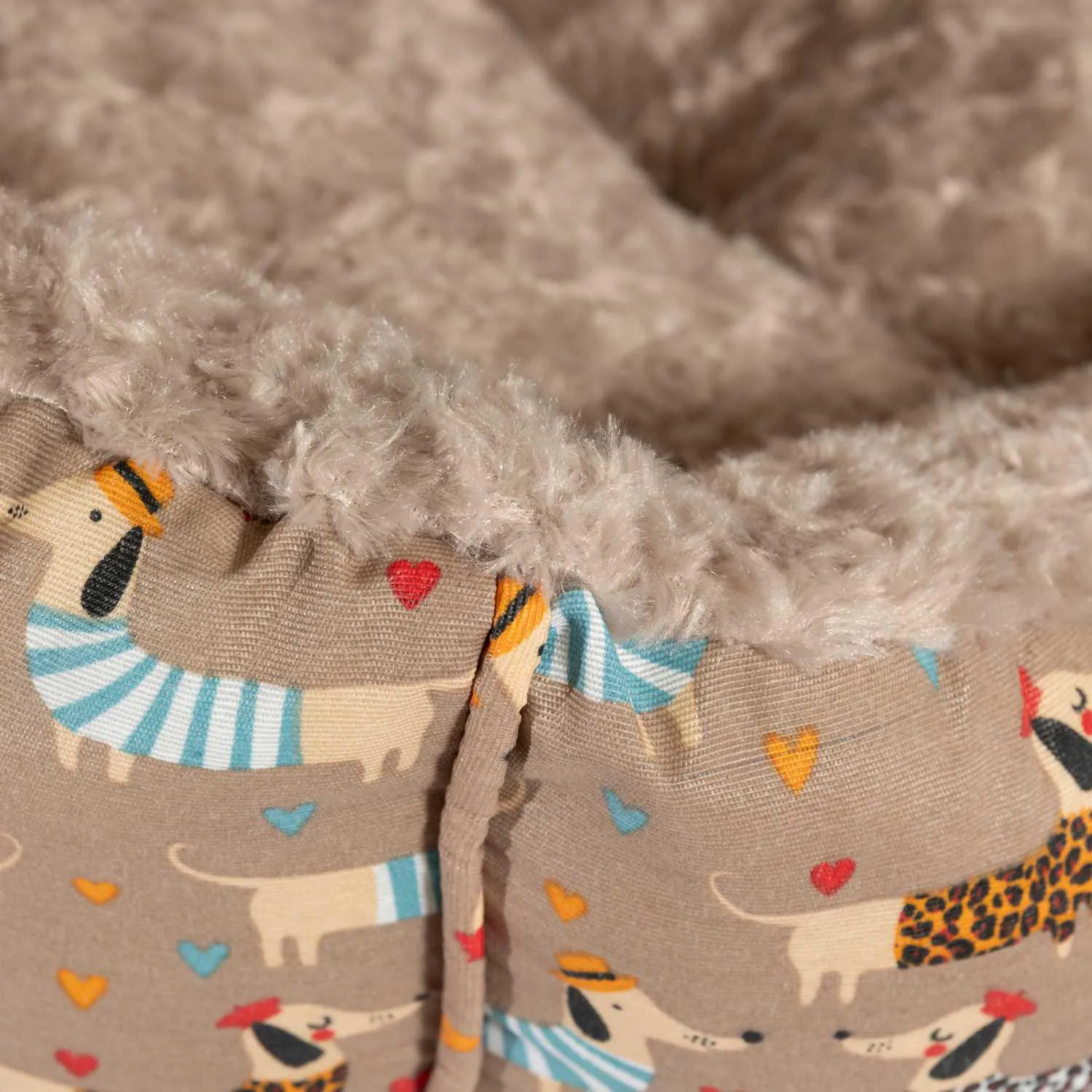 Combo Cama Mascota Mediana 60x70cm Frenchy Beig 3