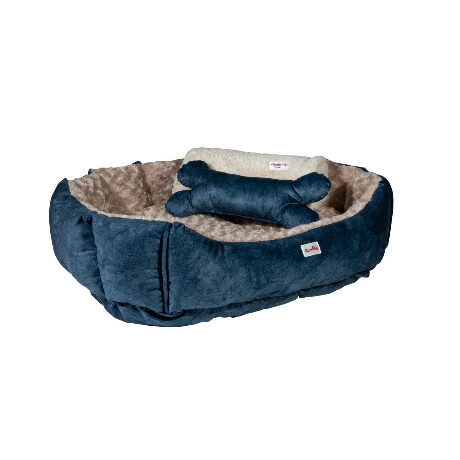 Cama Mascotas Paris Mediana 60x70cm Azul