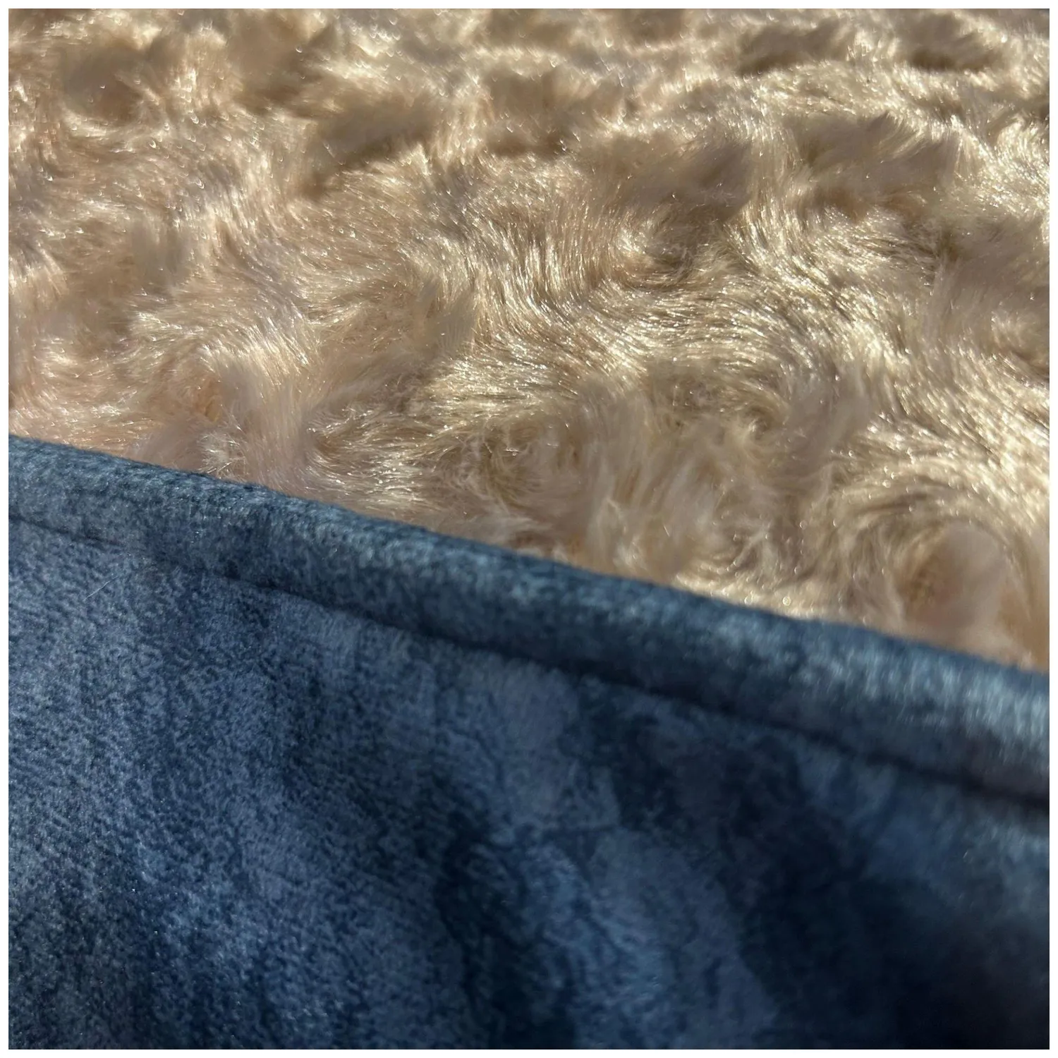 Cama Mascotas Paris Mediana 60x70cm Azul 3