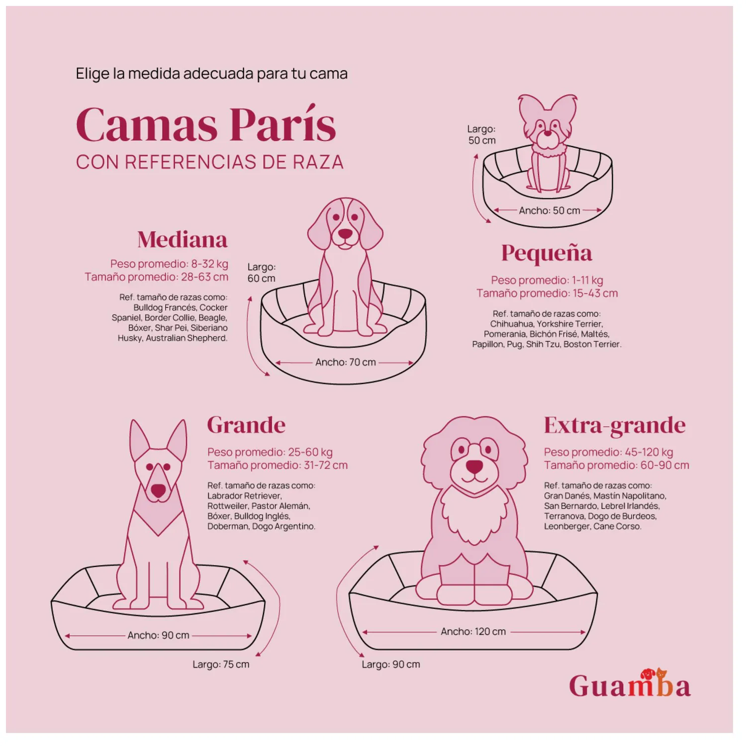 Cama Mascotas Paris Mediana 60x70cm Azul 4