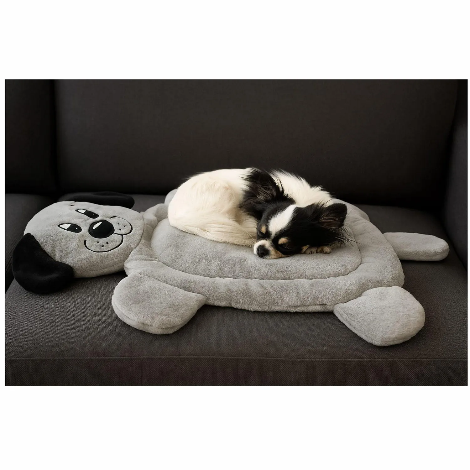 Colchoneta Protectora Multiusos Para Perro Gris Petizoos