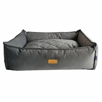 Cama Para Mascotas Rombos Extra Grande Gris 110x80x28cm Petizoos