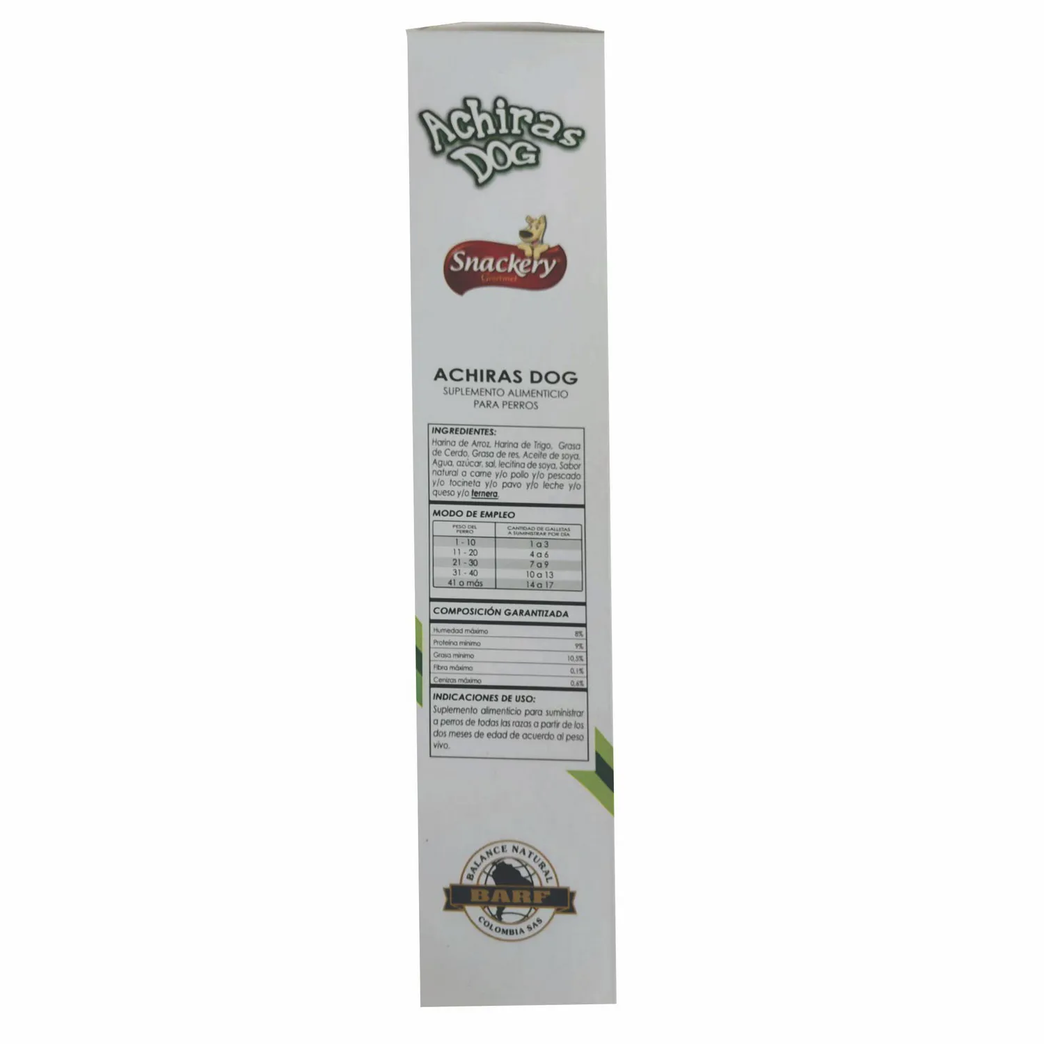 Galletas achiras snackery gourmet para perros con sabor a ternera 1000gr