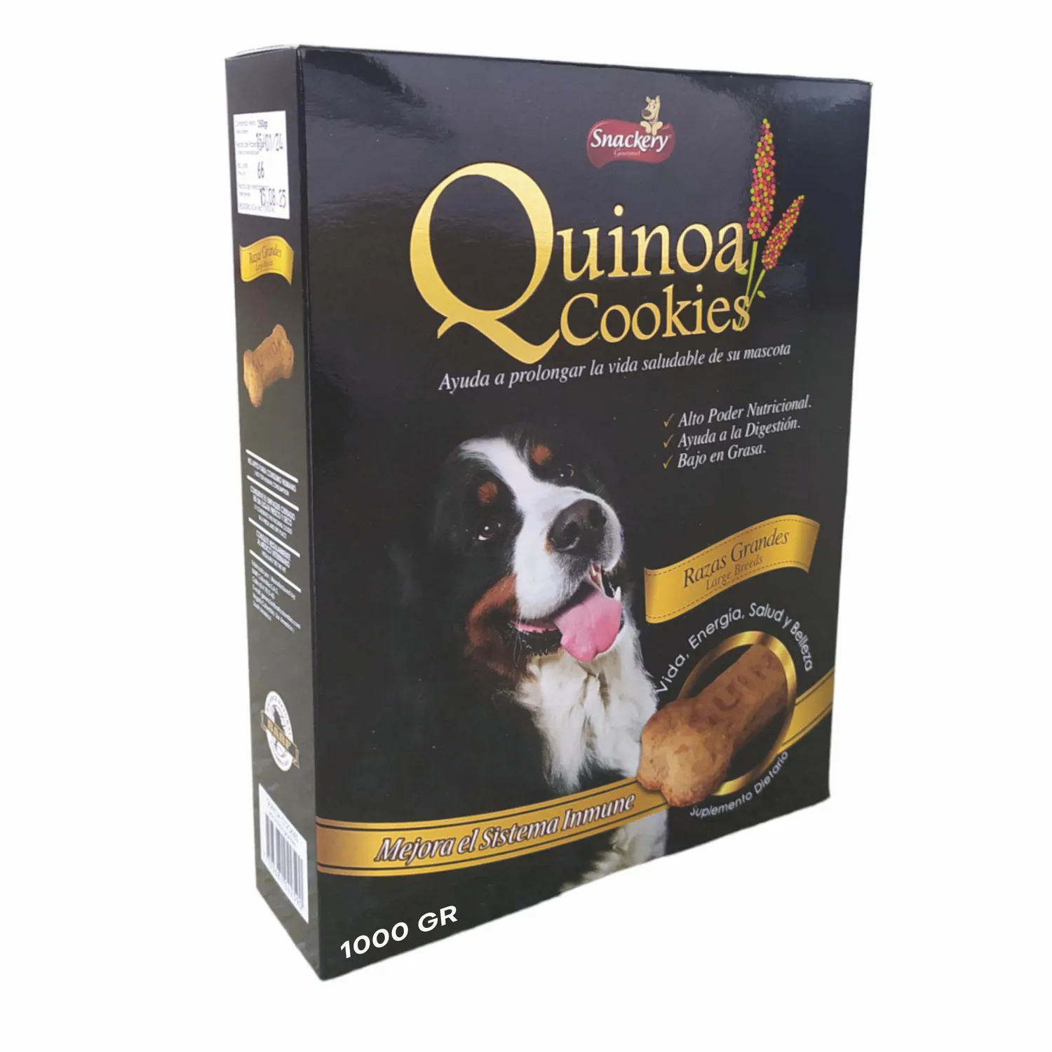 Galletas de quinoa snackery gourmet para perros de razas grandes 1000gr