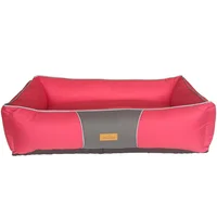 Cama en lona impermeable para perro grande negra 90x60x26cm petizoos