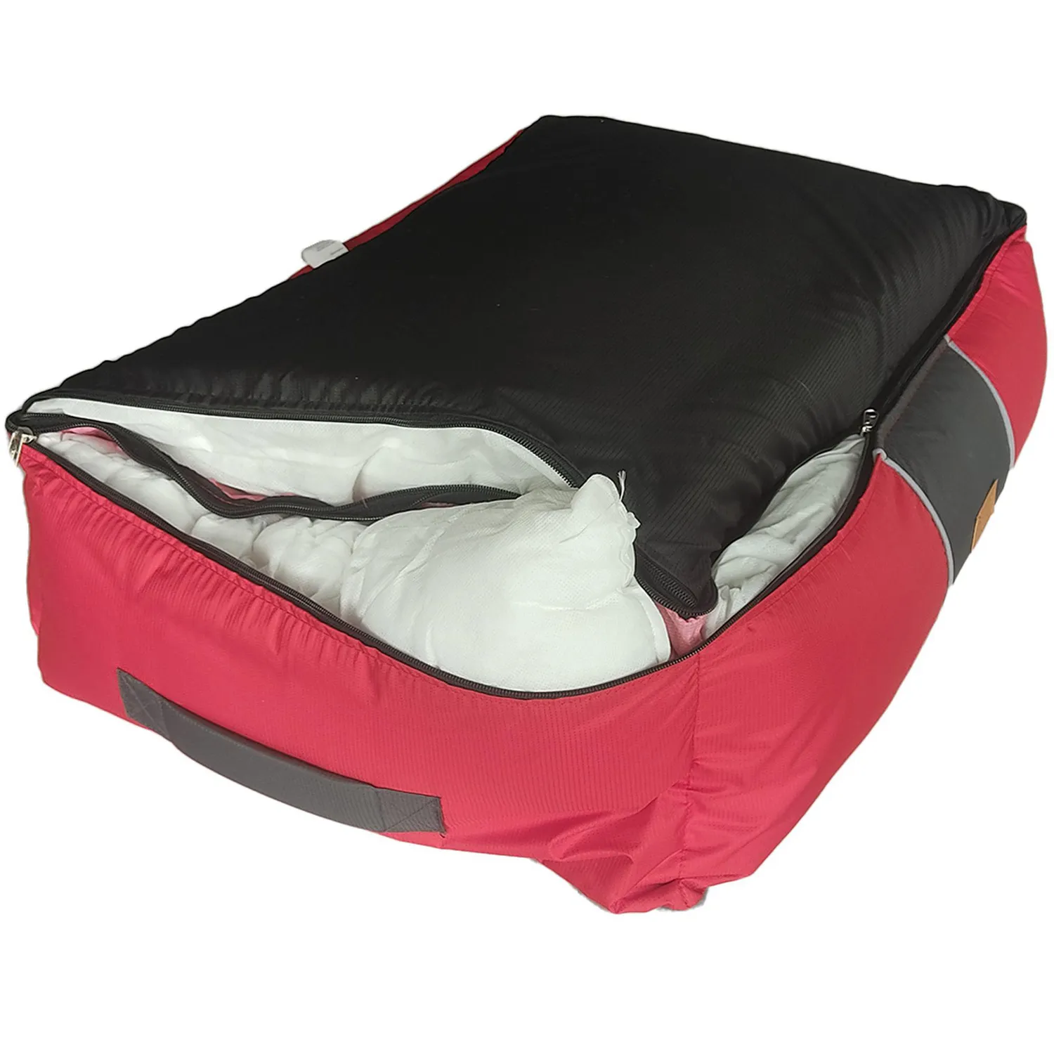 Cama para mascotas touch grande fucsia 90x60x22cm petizoos 4