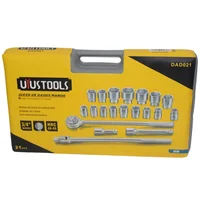 Juego de Copas 21 Piezas 3/4 Pulgadas Milimétricas Uyustools