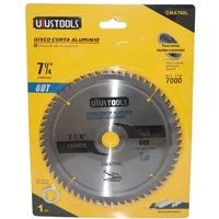 Disco de Corte Aluminio 7-1/4 pulgadas x 60 Dientes Uyustools