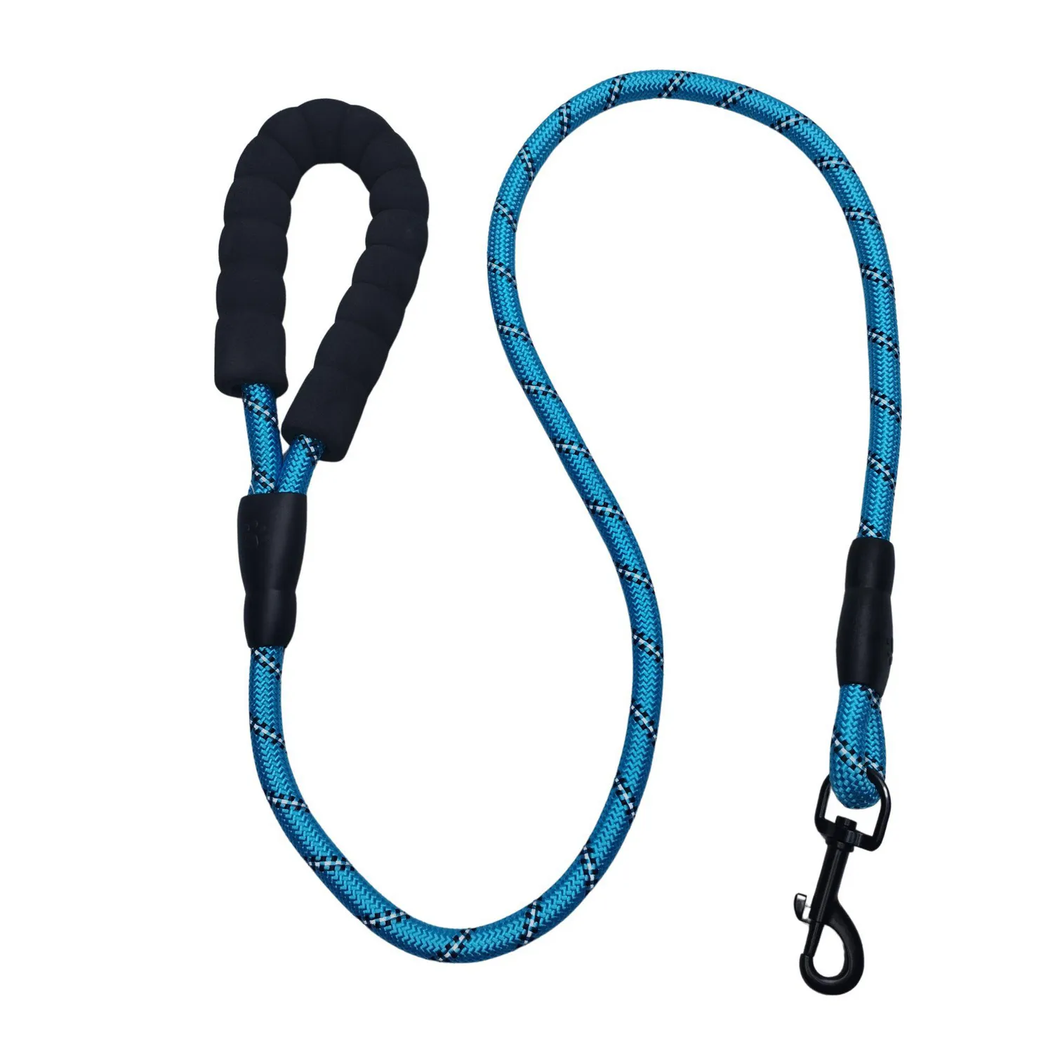Lazo para perro reflectivo talla l 120x1.5cm azul pet center