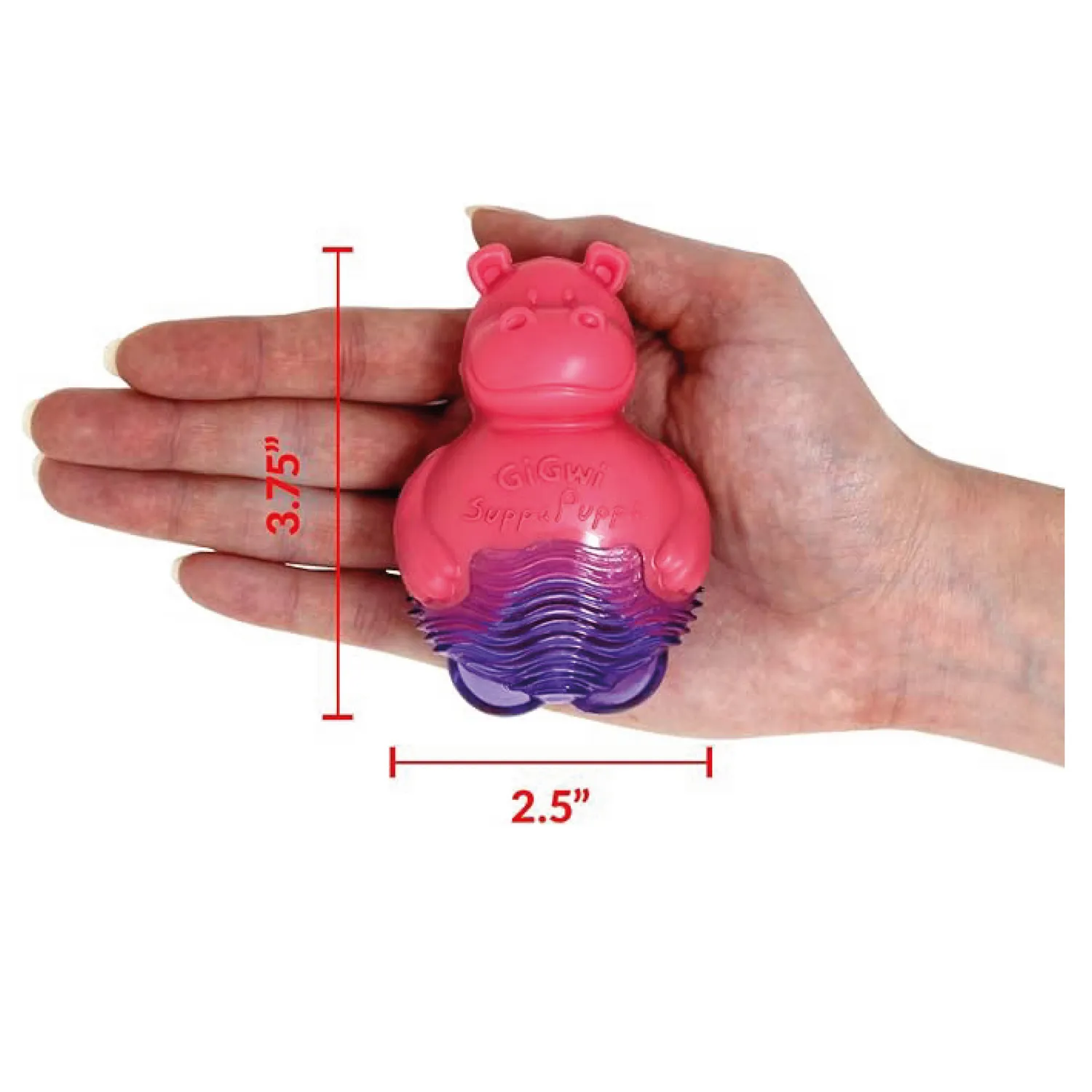 Juguete Para Perro Puppa Hippo Pink