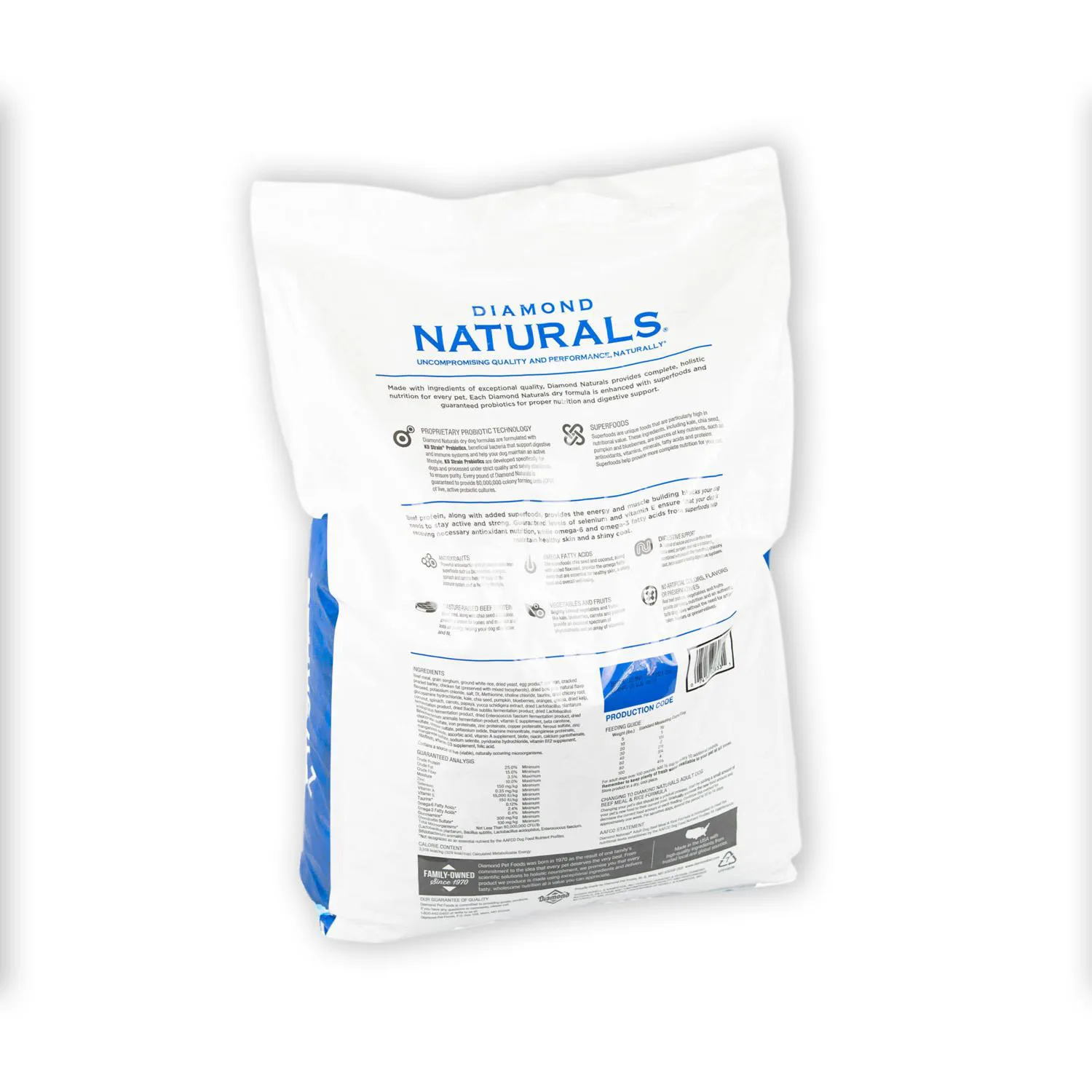 Comida Seca Para Perro Diamond Naturals Con Sabor A Carne Y Arroz 6lb