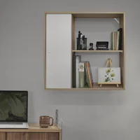 Módulo 1 Puerta 63x19.5x60cm Madera Natural/Blanco