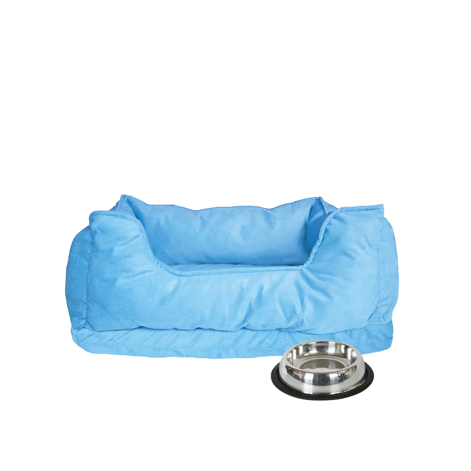 Cama Mascota Premium Grande + Comedero Petizoos 3