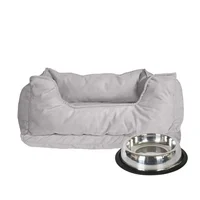 Cama Mascota Premium Mediana +Comedero Petizoos
