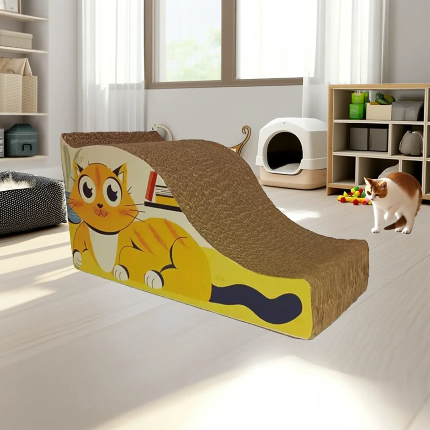 Rascadores Para Gato Cartón Curvos Petizoos