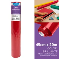 Papel Adhesivo Rojo 20 m x 45 cm Pieza